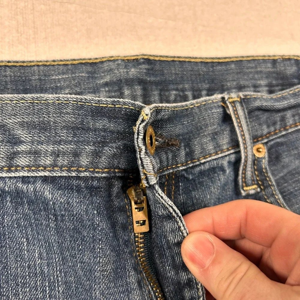 Levis 569 Jeans Mens 38x30 (fits 40x28) Loose Straight Blue Denim Relaxed Skater